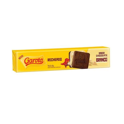 Biscoito GAROTO Recheado Chocolate Branco 130g - Imagem em destaque