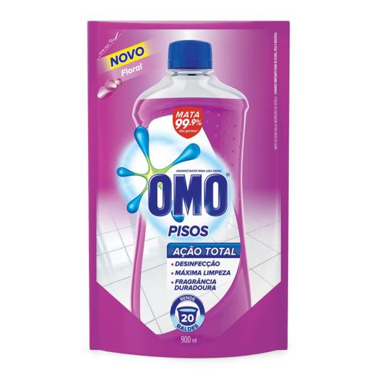 Limpador de Piso Desinfetante Omo Floral Refil 900ml - Imagem em destaque