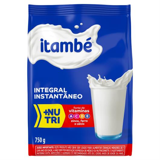 Leite em pó integral instantâneo Itambé 750g - Imagem em destaque