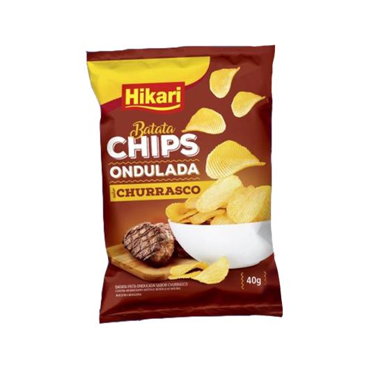 Batata Hikari Chips Ondulada Churrasco 40g - Imagem em destaque