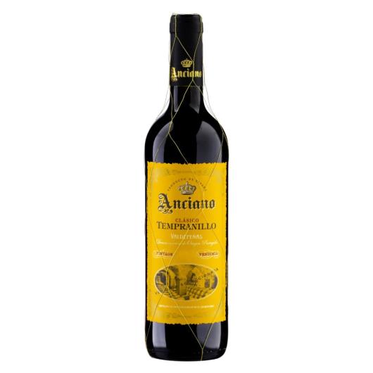 Vinho Espanhol Tinto Seco Clássico Anciano Tempranillo Valdepeñas Garrafa 750ml - Imagem em destaque