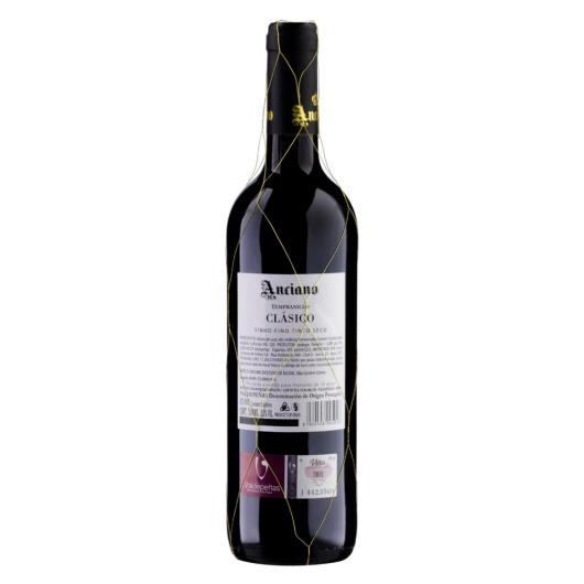 Vinho Espanhol Tinto Seco Clássico Anciano Tempranillo Valdepeñas Garrafa 750ml - Imagem em destaque