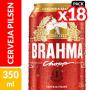 Cerveja Brahma Chopp Pilsen Lata 350ml Pack C/18