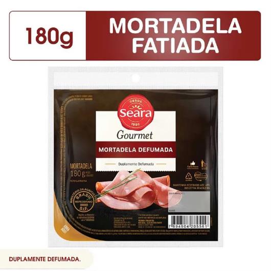 Mortadela Defumada Fatiada Seara Gourmet 180g - Imagem em destaque