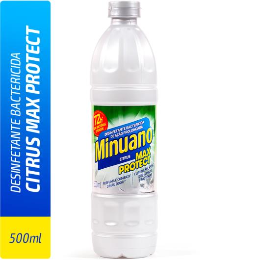 DESINFETANTE MINUANO MAXPROTECT CITRUS 500ML - Imagem em destaque