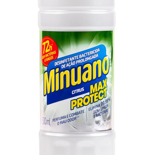 DESINFETANTE MINUANO MAXPROTECT CITRUS 500ML - Imagem em destaque