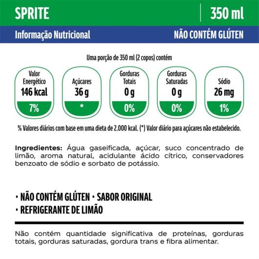 Refrigerante Sprite Sabor Limão LATA 350ML - Imagem em destaque