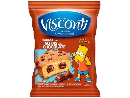Bolinho gotas de chocolate Visconti 35g - Imagem em destaque