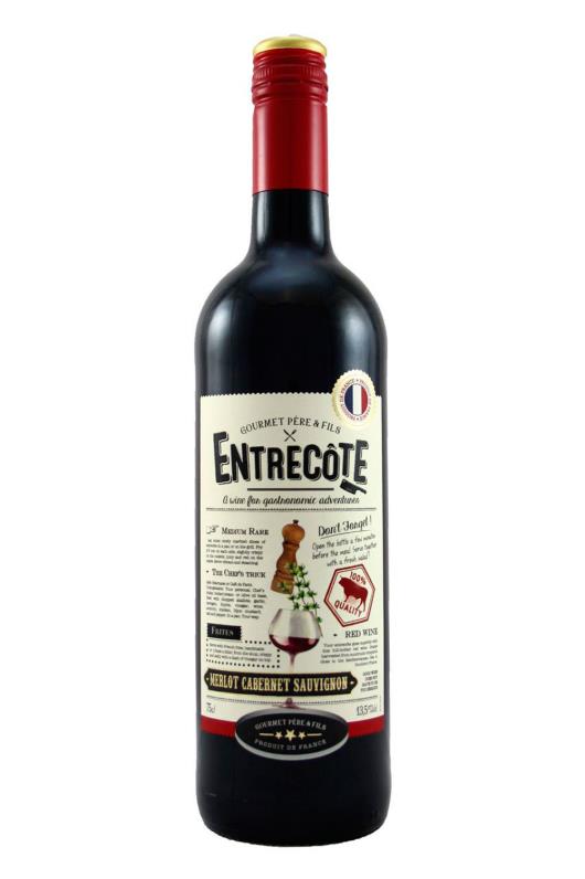 Vinho francês tinto Entrecote vidro 750ml - Imagem em destaque