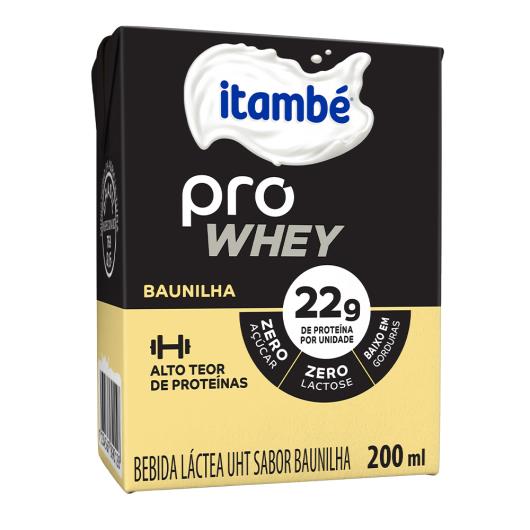 Bebida Láctea Itambé Pro Whey Baunilha Zero Lactose 200ML - Imagem em destaque
