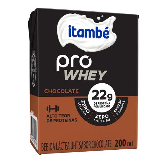 Bebida Láctea Itambé Pro Whey Chocolate Zero Lactose 200ML - Imagem em destaque