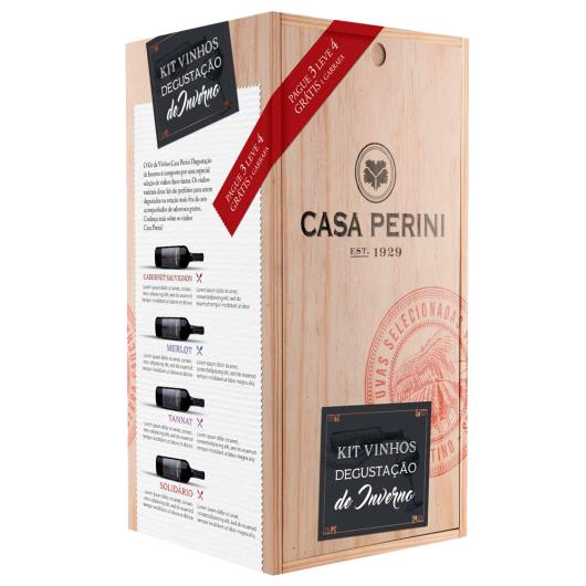 Kit Vinhos Casa Perini Degustação de Inverno Seleção c/ 4 unidades - Imagem em destaque