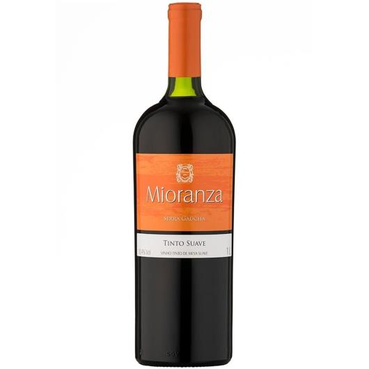 Vinho tinto suave Mioranza vidro 1l - Imagem em destaque