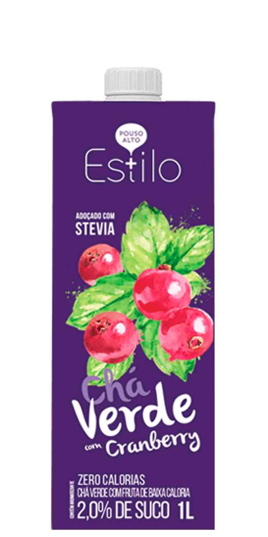Chá verde com cranberry +Estilo 1 Litro - Imagem em destaque