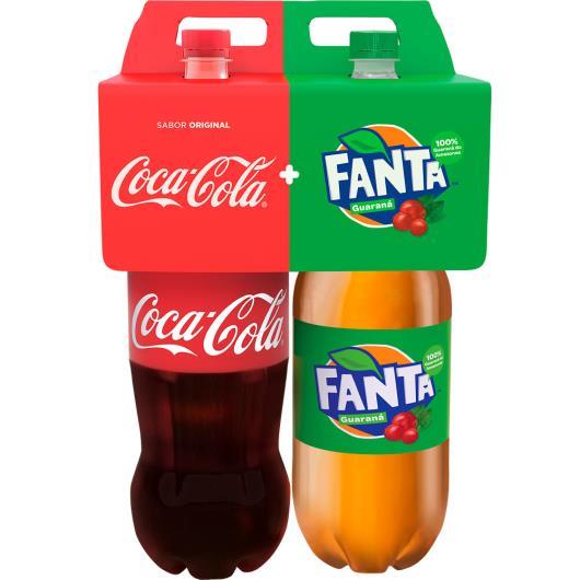 Refrigerante Coca Cola 2L + Fanta Guaraná 2L - Imagem em destaque