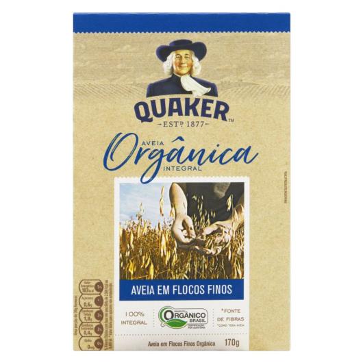 Aveia Orgânica Em Flocos Finos Quaker Caixa 170G - Imagem em destaque