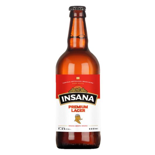 Cerveja Insana Premium Lager garrafa 500ml - Imagem em destaque