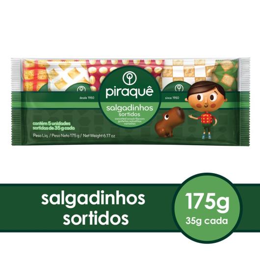 Biscoito Salgado Piraque Sortidos 175g - Imagem em destaque