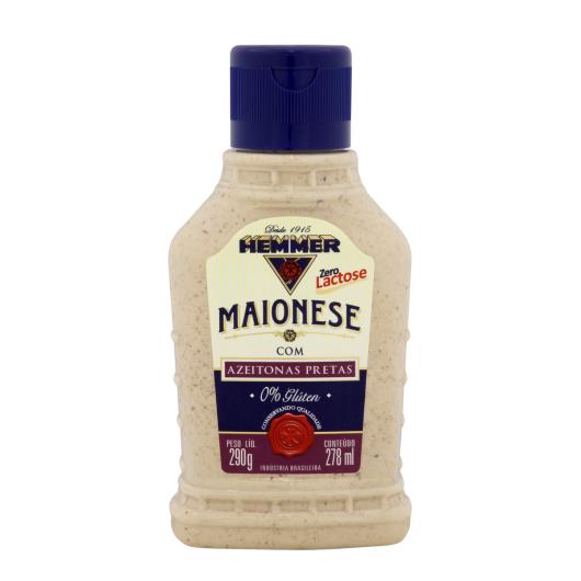 Maionese com Azeitonas Pretas Zero Lactose Hemmer Squeeze 290g - Imagem em destaque