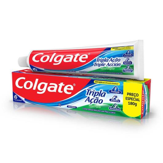 Creme Dental Menta Original Colgate Tripla Ação 180g Preço Especial - Imagem em destaque