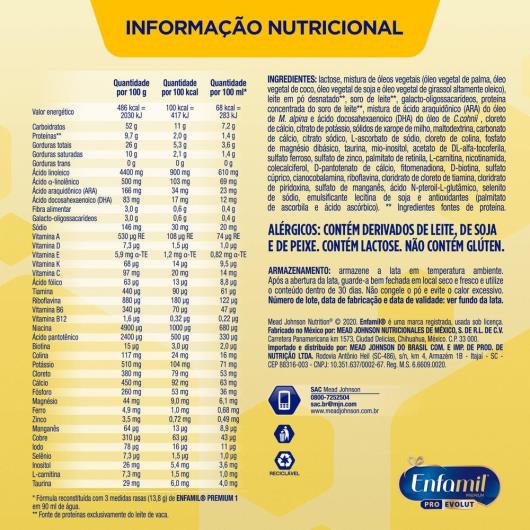 Fórmula Infantil Enfamil Premium 1 800g - Imagem em destaque