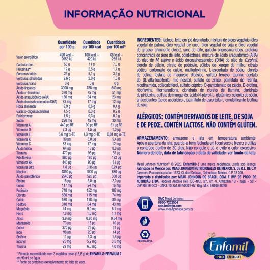 Fórmula Infantil Enfamil Premium 2 800g - Imagem em destaque