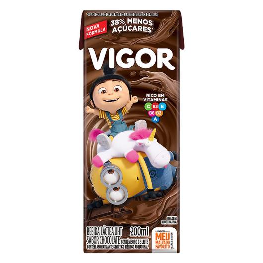 Bebida Láctea UHT Chocolate Meu Malvado Favorito Vigor Caixa 200ml Sortidos - Imagem em destaque