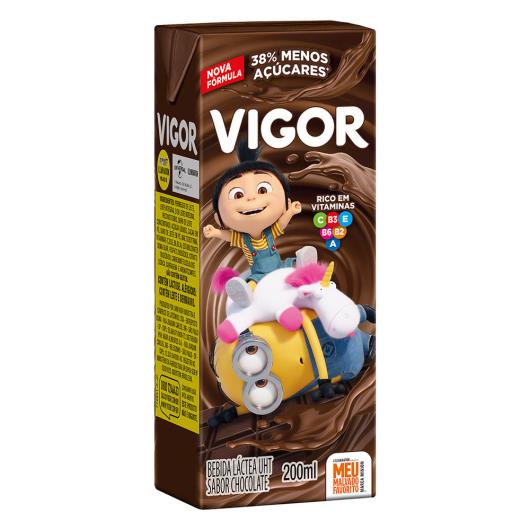 Bebida Láctea UHT Chocolate Meu Malvado Favorito Vigor Caixa 200ml Sortidos - Imagem em destaque