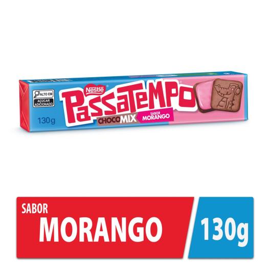 Biscoito PASSATEMPO Chocomix Morango 130g - Imagem em destaque