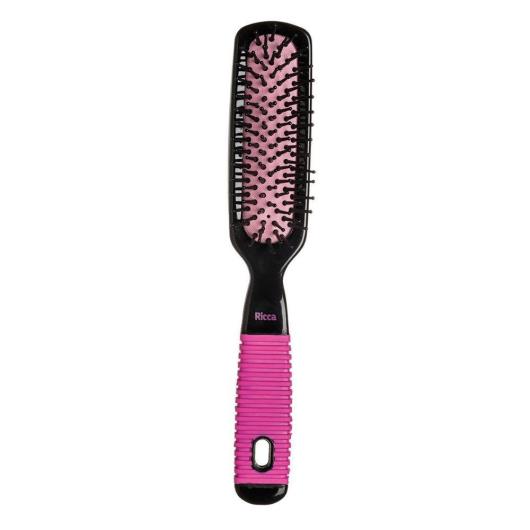Escova de cabelo Ricca Black & Pink reta unid - Imagem em destaque