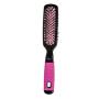 Escova de cabelo Ricca Black & Pink reta unid