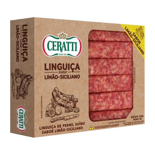 Linguiça de Pernil Suíno Limão Siciliano Ceratti 400g - Imagem em destaque