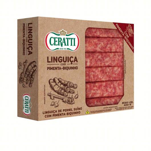 Linguiça de Pernil Suíno com Pimenta-Biquinho Ceratti 400g - Imagem em destaque