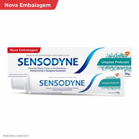 Gel dental limpeza profunda Sensodyne 90g - Imagem em destaque