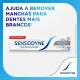 Creme dental branqueador extra fresh+gel dental limpeza profunda 50%Desconto Sensodyne unidade - Imagem 7896015591144-(4).jpg em miniatúra