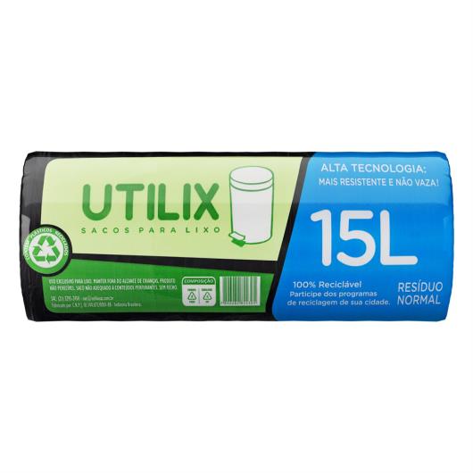 Saco de lixo 15l Utilix 60un - Imagem em destaque