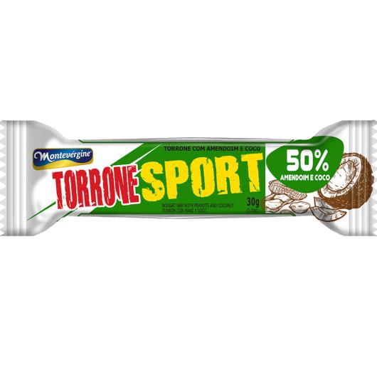 Torrone Montevérgine Sport Amendoim e Coco 30g - Imagem em destaque