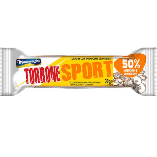 Torrono Montevérgine Sport Amendoim e Cranberry 30g - Imagem em destaque