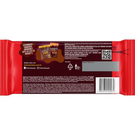 Chocolate Hershey's Meio Amargo 92g - Imagem em destaque