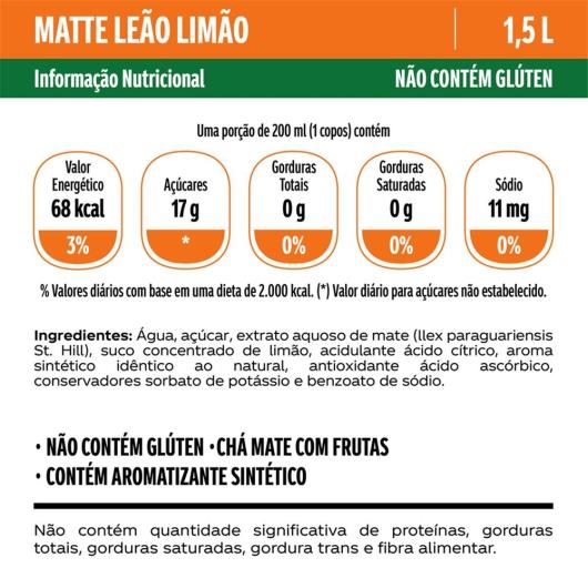 Chá Leão Matte com Limão Pet 1,5L - Imagem em destaque