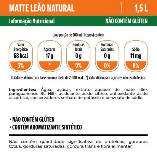 Chá Matte Leão Sabor Natural PET 1,5L - Imagem em destaque