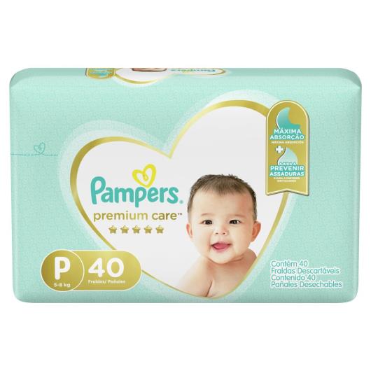 Fralda Descartável Pampers Premium Care P 40 unids. - Imagem em destaque