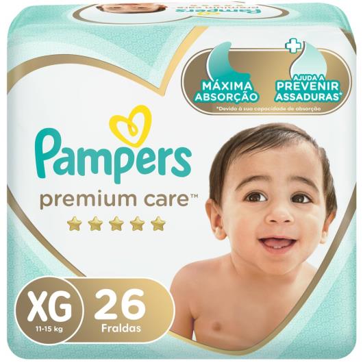 Fralda Descartável Pampers Premium Care XG 26 unids. - Imagem em destaque