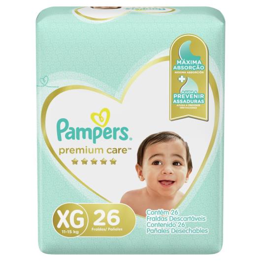 Fralda Descartável Pampers Premium Care XG 26 unids. - Imagem em destaque