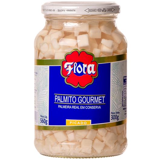 Palmito Flora Conserva Gourmet Picado Vidro 300g - Imagem em destaque