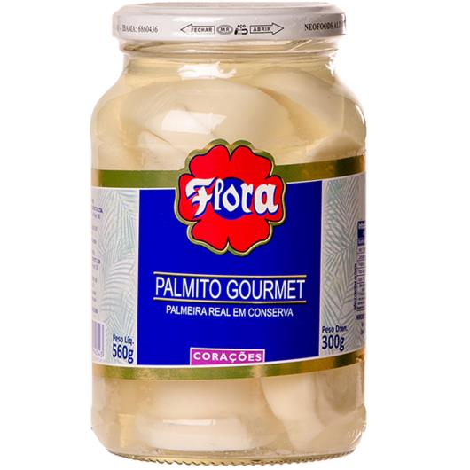 Palmito Flora Conserva Gourmet Corações Vidro 300g - Imagem em destaque