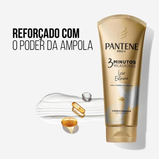 Condicionador Pantene 3 Minutos Milagrosos Liso Extremo 170ml - Imagem em destaque