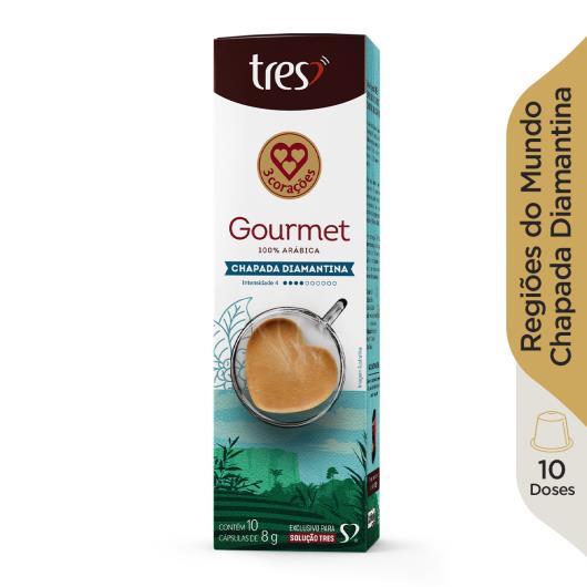 Café em Cápsula Espresso Chapada Diamantina Safra Especial Gourmet 3 Corações 80g - Imagem em destaque