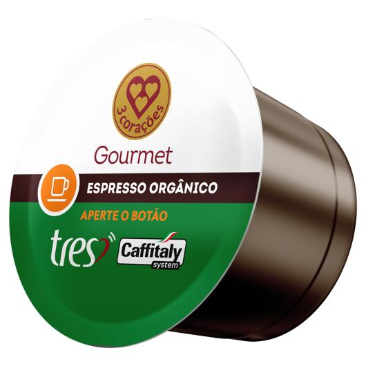 Café em Cápsula Espresso Orgânico Gourmet 3 Corações 80g - Imagem em destaque