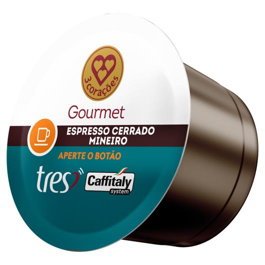 Café em Cápsula Espresso Cerrado Mineiro Gourmet 3 Corações 80g - Imagem em destaque